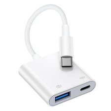 USB C to USB Camera Adapter USB 3.0 Female OTG for iPhone 17 16 15 - Fast