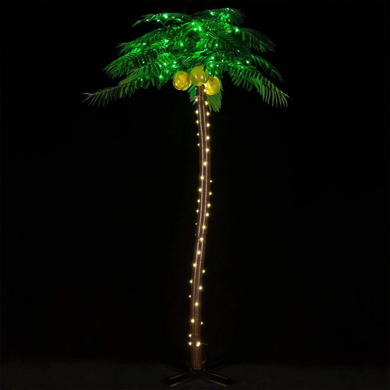 7Ft LED Palm Tree with Timer & Dimming - Perfect for Indoor & Outdoor Decor