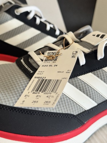 Adidas S2G SL 24 IH8521 grau drei FTWR weiß schwarz ohne Spikes Golfschuhe Herren 10 - Bild 3 von 7
