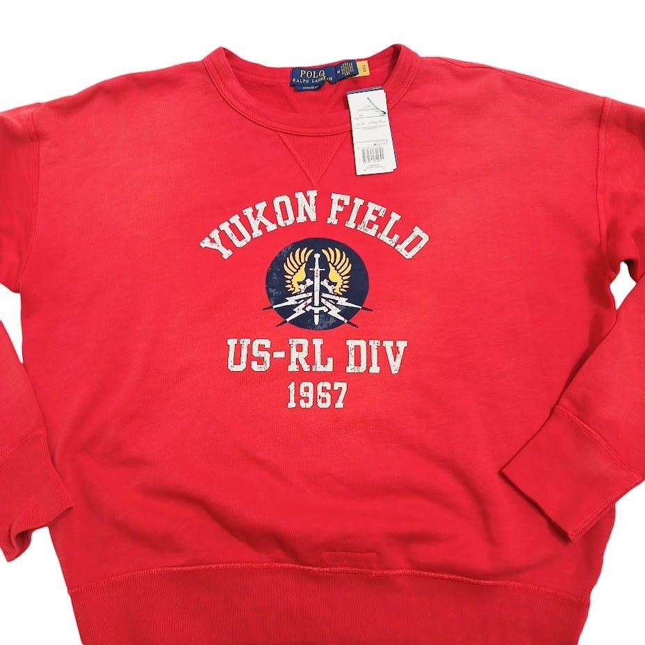 Polo Ralph Lauren Red YUKON FIELD Sweatshirt M Unused | eBay