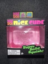 Authentic NeeDoh Nice Cube - Super Solid Squish - Pink - NEW