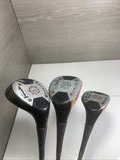 Ben Hogan VINTAGE Woods Set Driver 1 3 5 Apex Shafts Dura-ply Persimmon