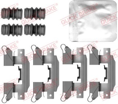 Quick Brake 109-0151 Accessory Kit, Disc Brake Pad for Mitsubishi, Suzuki, Toyota