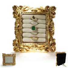Vintage Ring Holder For , Gold Ring Display Stand, Earring Display Jewelry Tr...