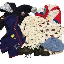 Vintage Y2K Baby Boy Carters Lot Bundle Clothes Hat Shoes Hoodie 0-12 Months