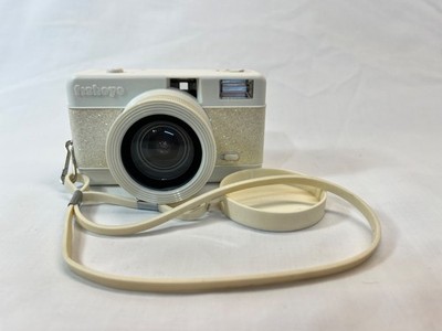 Lomography - Fisheye 35mm Compact Film Camera cream color with sparkle finish