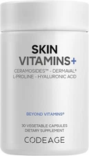 Codeage Skin Vitamins+ Supplement – Ceramosides, Dermaval, Hyaluronic Acid