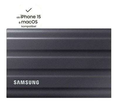 Samsung Portable SSD T7 Shield USB 3.2 Gen 2 - 1 TB Schwarz Speicher: 1 TB