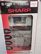 Sharp EL-1750V Calculator 12-Digit Desktop 2-...