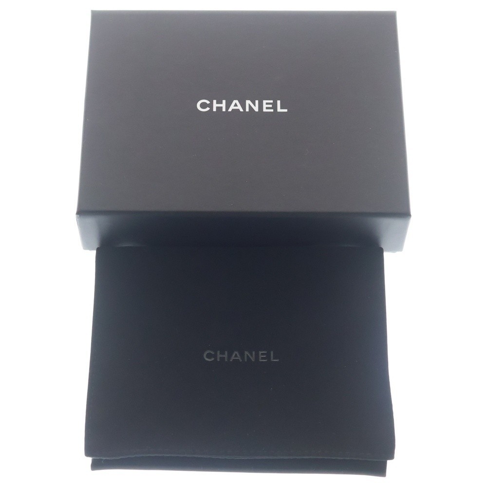 Authentic CHANEL Matelassé Coco Mark Mint Blue Caviar Coin Purse image 6