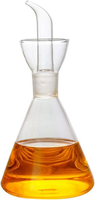 OlivenöLspender Glas ÖLflasche Mit AusgießEr Und Tropfauffangring 125Ml FüR Koc