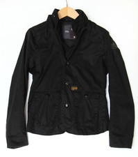 G-Star Raw Woman's L Black Fitted Patrol Military Blazer Jacket Packable Hood