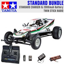 Image of TAMIYA RC 58346 The Grasshopper off-road buggy 1:10 Standard Stick Radio Bundle