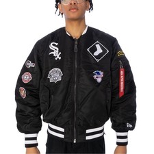 New Era Alpha MA-1M Chicago White Sox Bomberjacke Wendejacke 46037