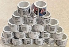 100 rolls of 100 USPS - Postage Free Ship -1000 PCS-Special Sale 2024 