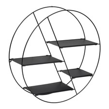 Étagère Murale en Métal "Lara" 50cm Noir