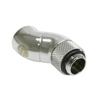 Bitspower Adapter 90 Grad G1/4 Ag Auf G1/4 Ig - 2X Drehbar, Silber GläNzend