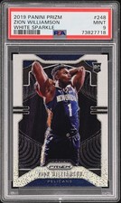 🔥 2019 PRIZM ZION WILLIAMSON #248 WHITE SPARKLE PRIZM ROOKIE SSP MINT PSA 9 🔥