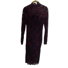 Gain Elegant Red and blue Lace Dress Flynn