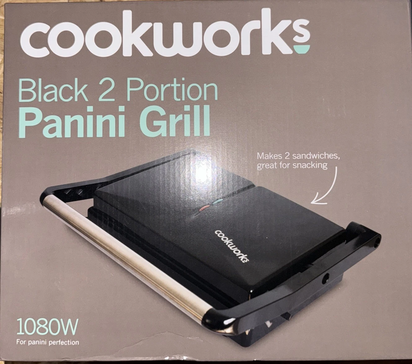 Cookworks Panini Grill 2-Portion
Opens in a new window or tab