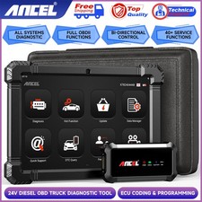 Ancel X7 HD Heavy Duty Truck Scanner Full System Diagnostic DPF Regen ECU Reset