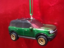 2022 22 FORD BRONCO 4x4 4DR SUV SPORT HERITAGE GREEN CHRISTMAS TREE ORNAMENT