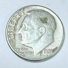 1956 Roosevelt Dime - 90% Silver EXTRA FINE CONDITION #4920