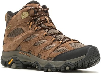 Merrell Men's Moab 3 Mid Waterproof Hiking Boot Size 12.5 M  Earth