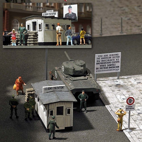 Busch 1490 - 1/87 / H0 Checkpoint Charlie - Neu