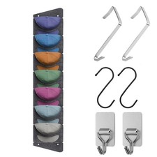 Porta Cappelli, Porta Cappelli Da Parete, 7 Tasche, Organizer per Cappelli, Port