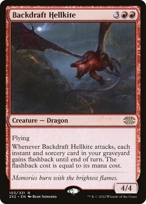 Backdraft Hellkite - LP MTG Double Masters 2022