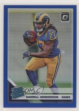 2019 Panini Donruss Optic Rated Rookie Blue Prizm 52/150 Darrell Henderson 0h32