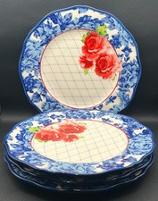 Pioneer Woman 10.5" Heritage Floral Dinner Plate Set of Four | Rustic Farmhouse