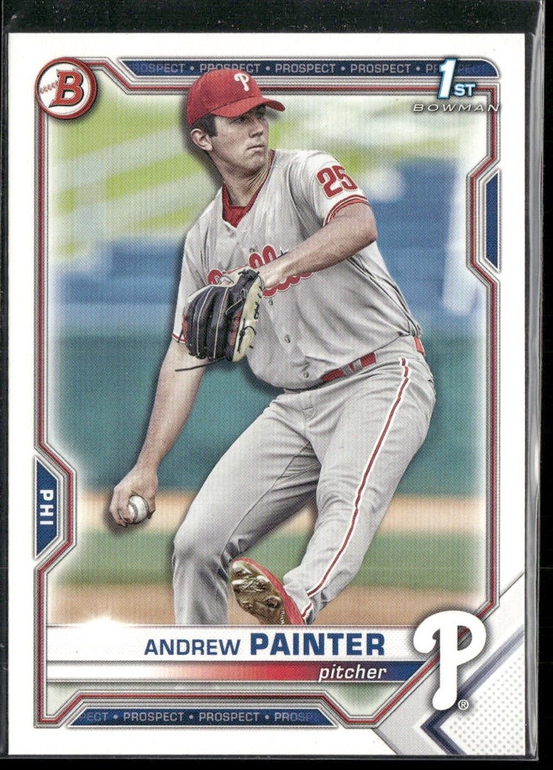 Andrew Painter 2021 1st Bowman Draft #BD-10 Philadelphia Phillies