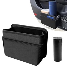 Car Trash Can, Foldable Mini Car Trash Can with 1 Roll Garbage Bag, Hanging