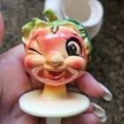 Vintage Anthropomorphic Lefton Tomato Head Ketchup Pixieware Jar Holt Howard Era — photo 2