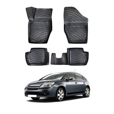 Custom Fit Floor Mats For 2004-2010 Citroen C4, TPE 3D All-Weather Liner