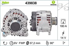 Lichtmaschine Generator Lima VALEO ORIGINS - NEW O.E. TECHNOLOGIE 439838 14V TDI