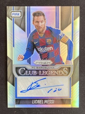 Lionel Messi 2025-26 Panini Prizm FIFA Club Legends Silver Auto 165/199 #CL-LM