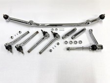 1965-66 Gm Chevy Chevrolet Impala Bel Air Complete Steering Linkage Kit Chrome 1965-66 Gm Chevy Chevrolet Impala Bel Air Complete Steering Linkage Kit Chrome