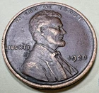 1920 1C BN Lincoln Cent WHEAT PENNY 5223N