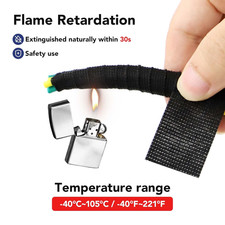 5 Rolls 3/4 Inch X 50 FT Wire Harness Cloth Electrical Tape, Wire Loom Tape W...