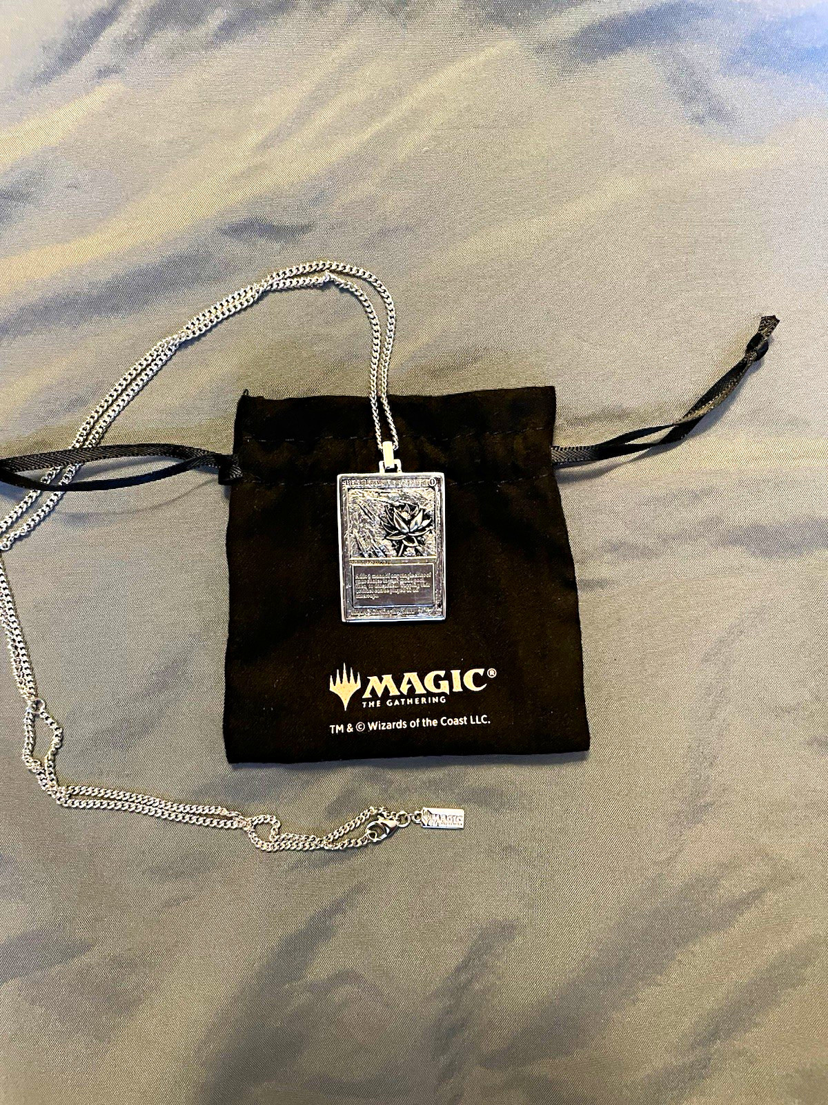 RockLove X Magic: The Gathering Black Lotus 925 Pendant Necklace Limited 78/1000