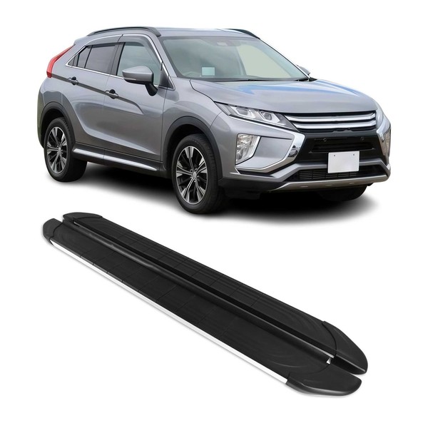 Trittbretter Seitenschweller FüR Mitsubishi Eclipse Cross 2018-2026 Schwarz Alu-image