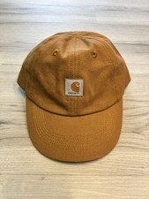 Kids Carhartt Cotton Canvas Baseball Cap In A Brown One Size