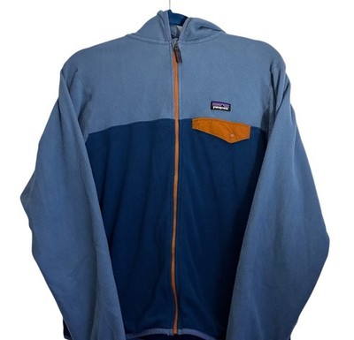 Patagonia Hoody Blue Lightweight Micro D Snap-T Fleece Jacket Youth XL (14-16)