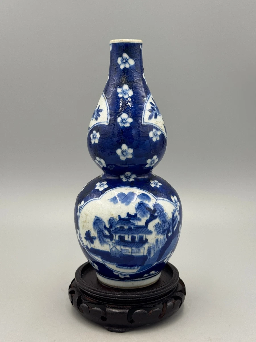 陶瓷蓝色1850-1899 中国古董花瓶| eBay