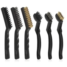 Wire Brushes Pack of 6. for Cleaning Welding Slag Rust and Dust. 9" and 6-3/4...