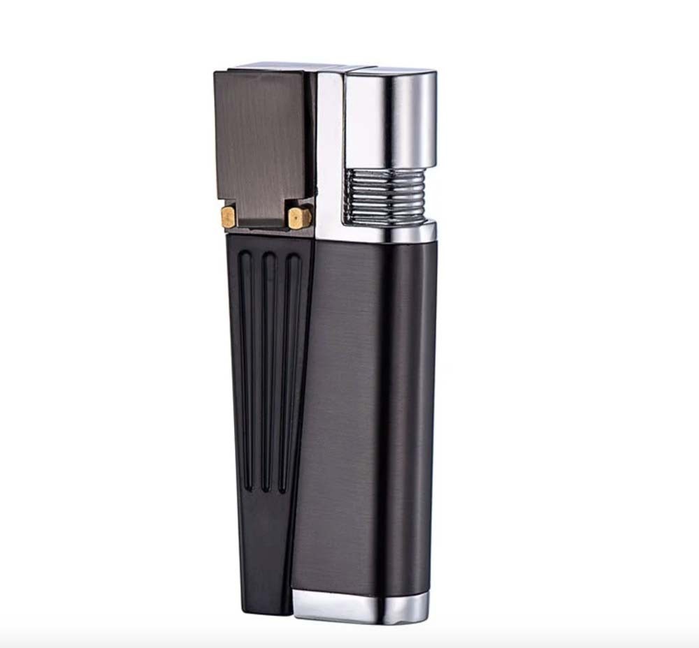 2 in 1 Foldable Metal Lighter Pipe Combination Portable Smoking Lighter 2025