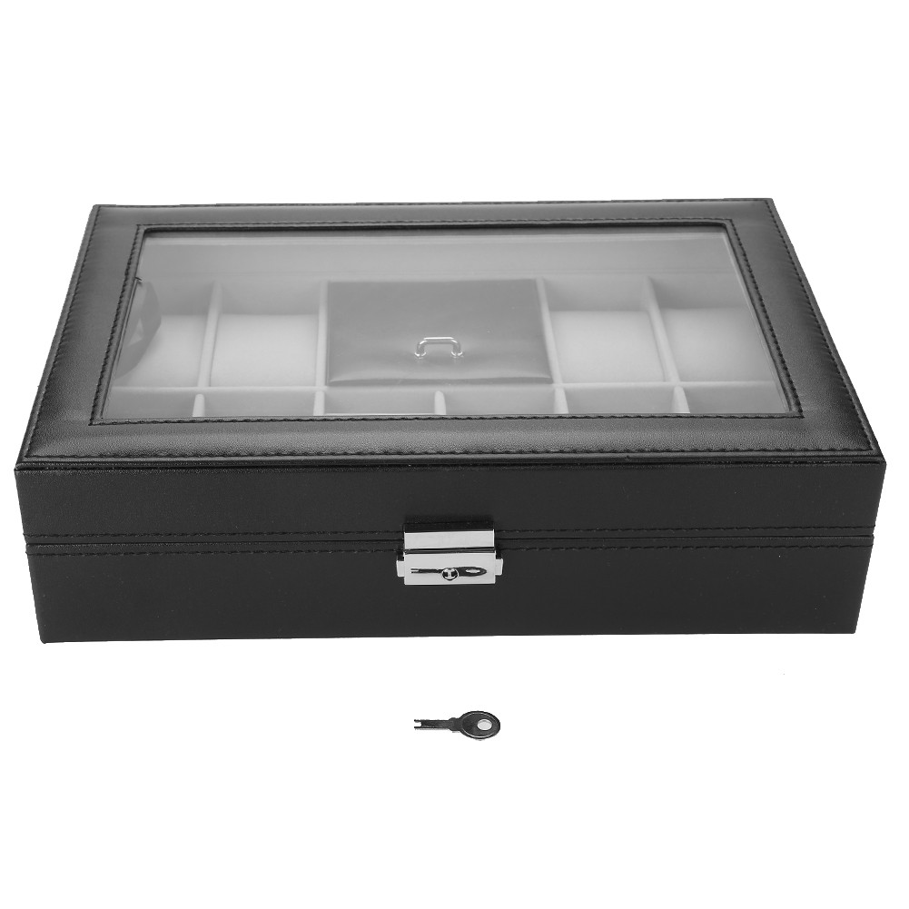 Slots Watch Storage Case Elegant Organizer For Jewelry Display